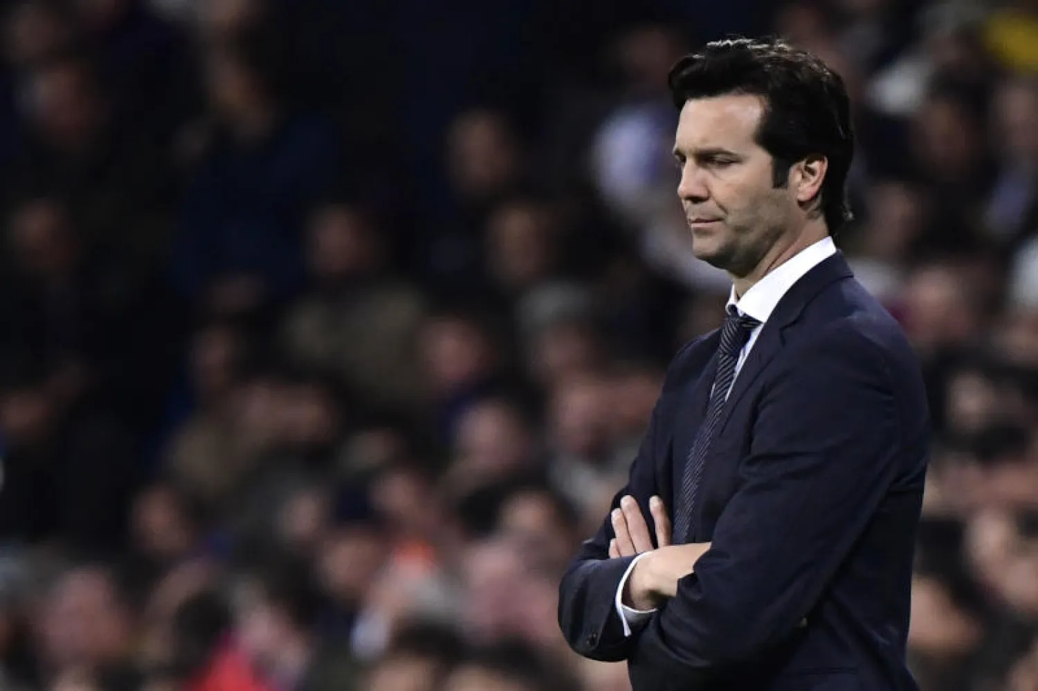 سانتياغو سولاري مدرب ريال مدريد (أ.ف.ب)