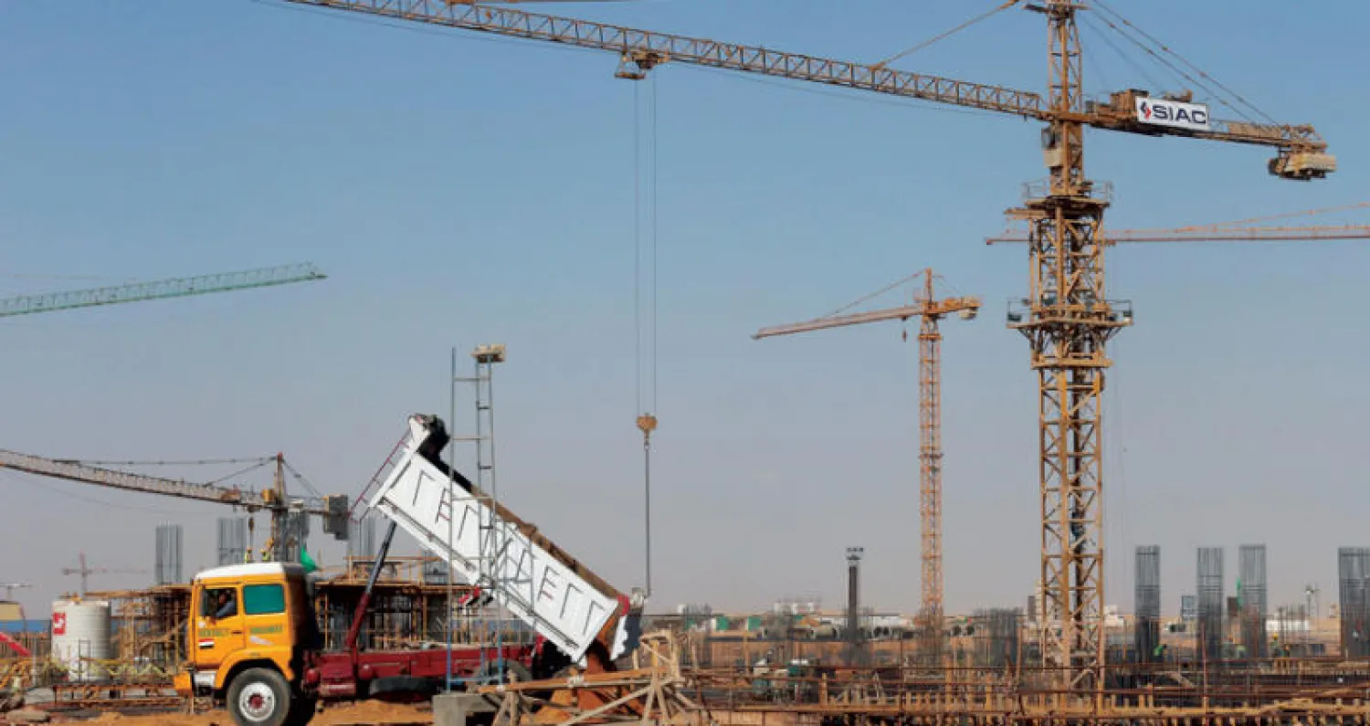 صورة أرشيفية من موقع إنشاءات في مصر