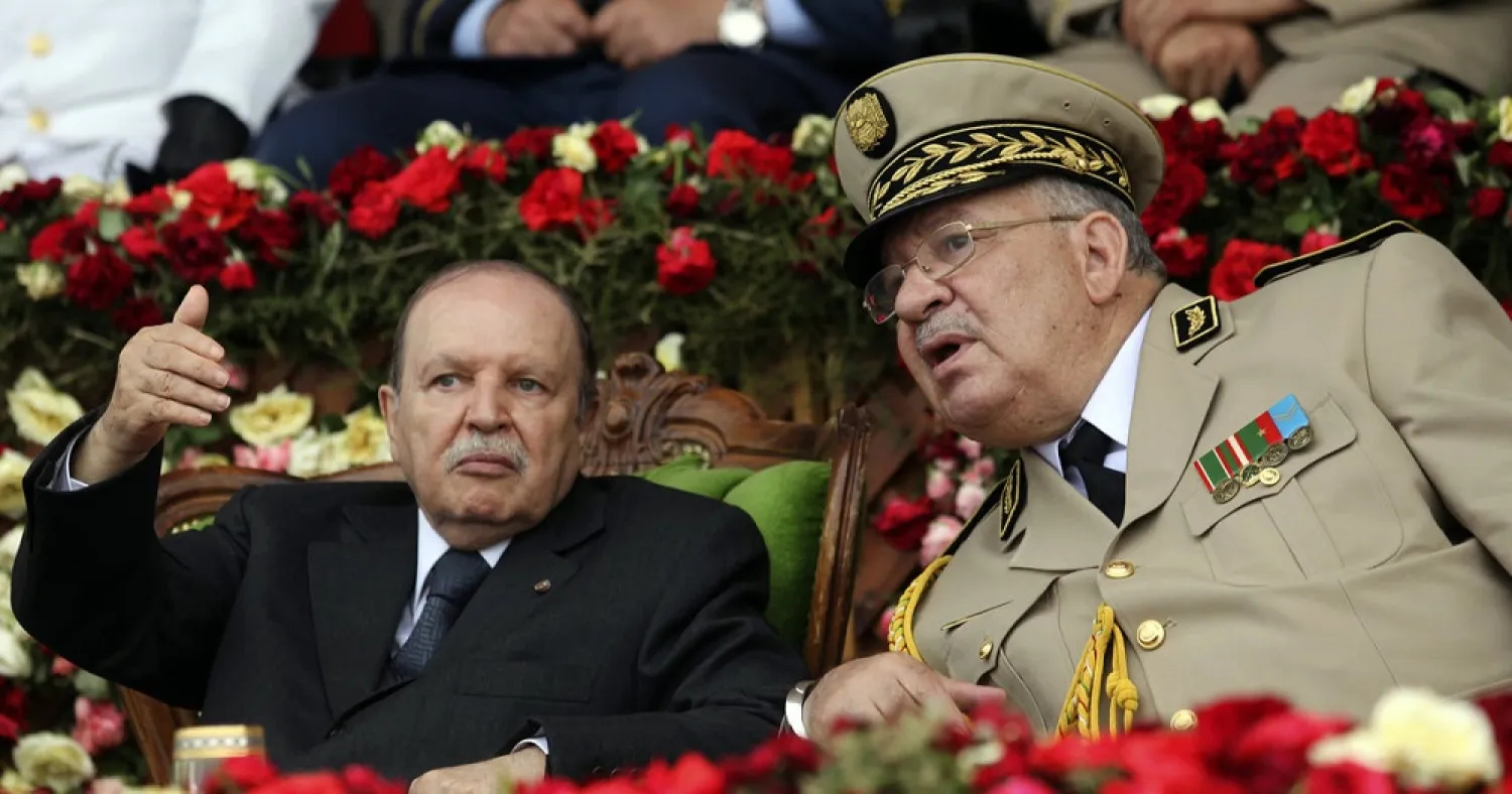Algerian President Abdelaziz Bouteflika (L) and Chief of Staff Ahmed Gaed Salah. (Reuters file photo)