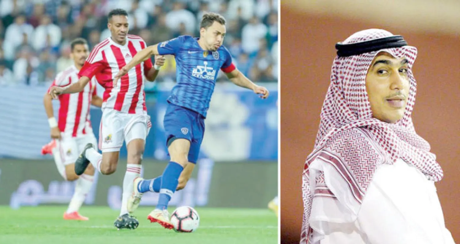 حاتم خيمي واثق من إجراءات ناديه القانونية (الشرق الأوسط)  -  مباراة الهلال والوحدة شهدت جدلاً قانونياً كبيراً بسبب مشاركة القرني (الشرق الأوسط)