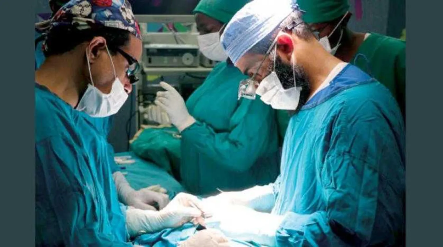 One of Al-Balsam International Organization's medical staff preforming surgery in Tanzania, Asharq Al-Awsat