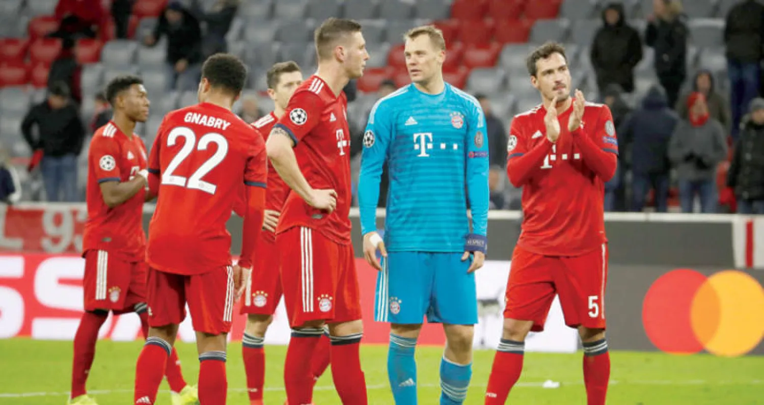 بايرن ميونيخ آخر الأندية الألمانية التي ودعت دوري الأبطال (أ.ف.ب)