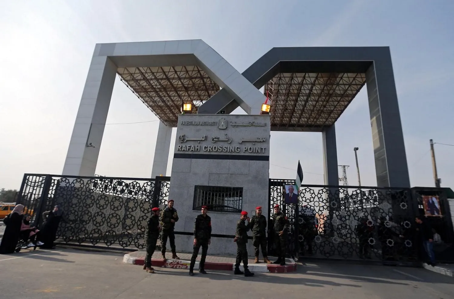 The gate of the Rafah border crossing is seen in Rafah, in the southern Gaza Strip November 18, 2017. (Reuters)