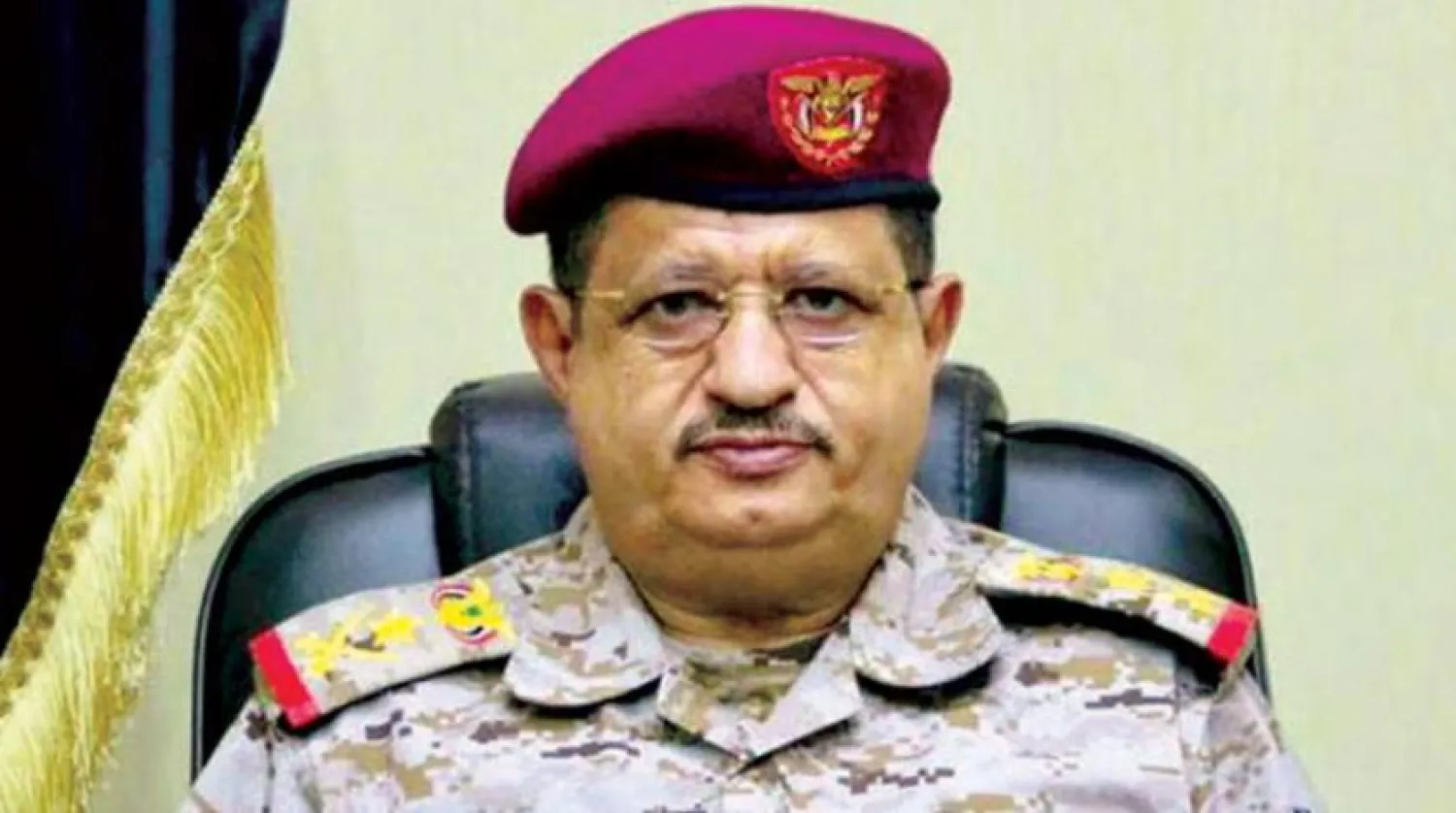 Yemeni Defense Minister Major General Muhammad Ali al-Maqdashi. Asharq Al-Awsat Arabic