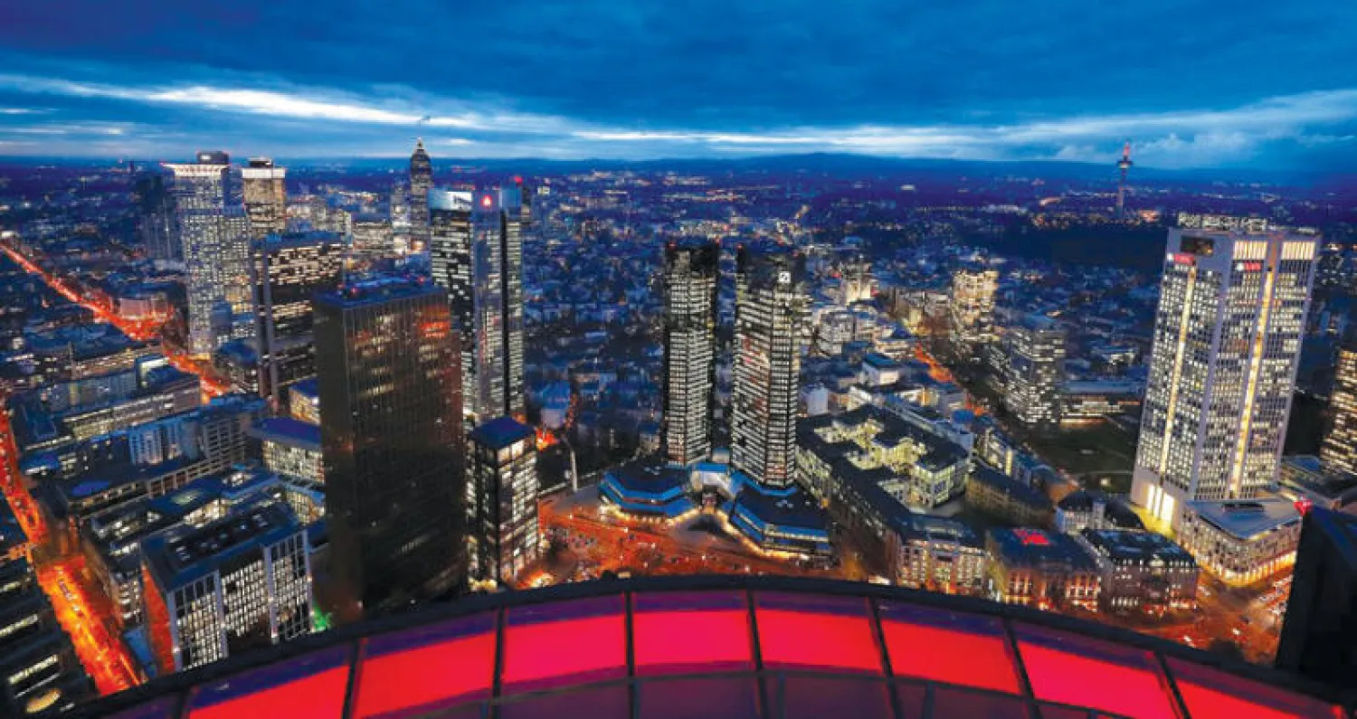 أظهر مؤشر «ثقة الشركات» ذو الثقل النسبي في ألمانيا تحسناً مفاجئاً أمس (رويترز)