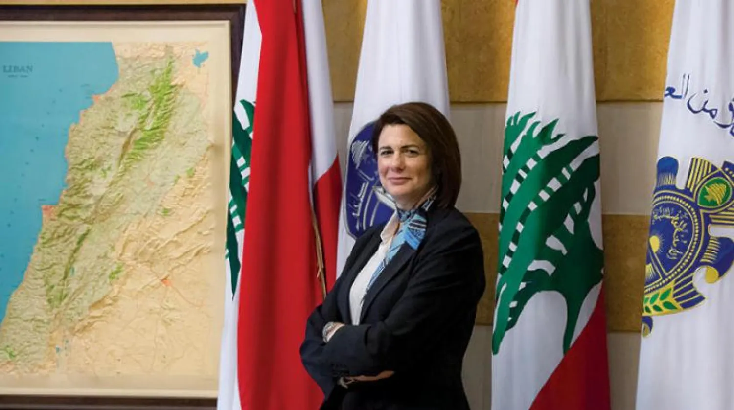 Lebanese Interior Minister Raya al-Hassan. Photo by Nabil Ismail