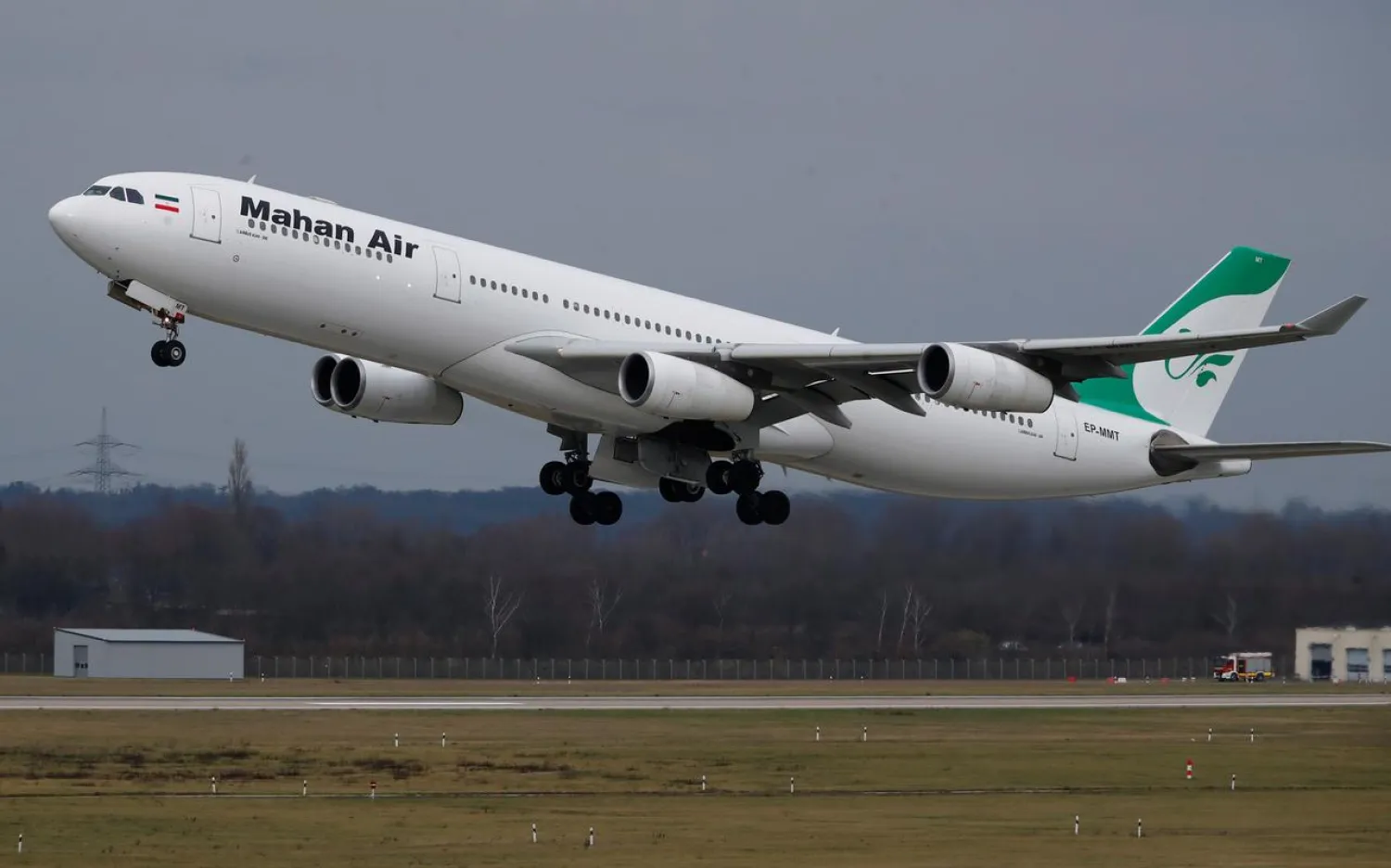 An Airbus A340-300 of Iranian airline Mahan Air takes off from Duesseldorf airport DUS, Germany January 16, 2019. Picture taken January 16, 2019. Reuters