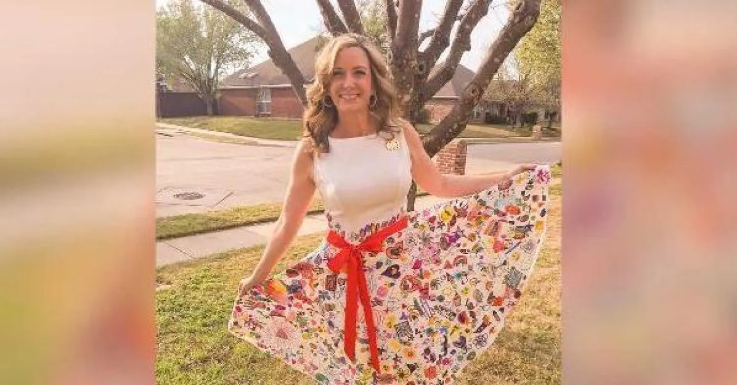 صورة الفستان التي نشرتها ابنة بونر على «تويتر»