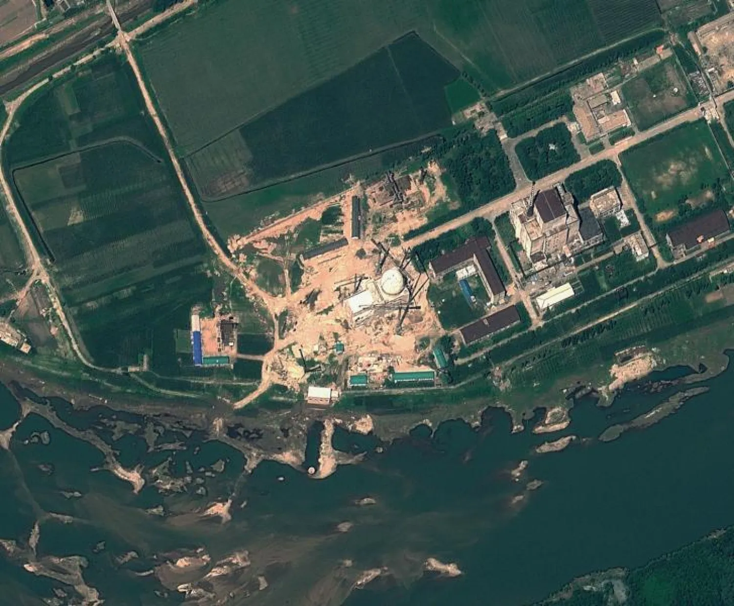 صورة بللأقمار الصناعية تظهر مركز يونغبيون للأبحاث العلمية النووية في كوريا الشمالية (أرشيفية - أ.ف.ب)