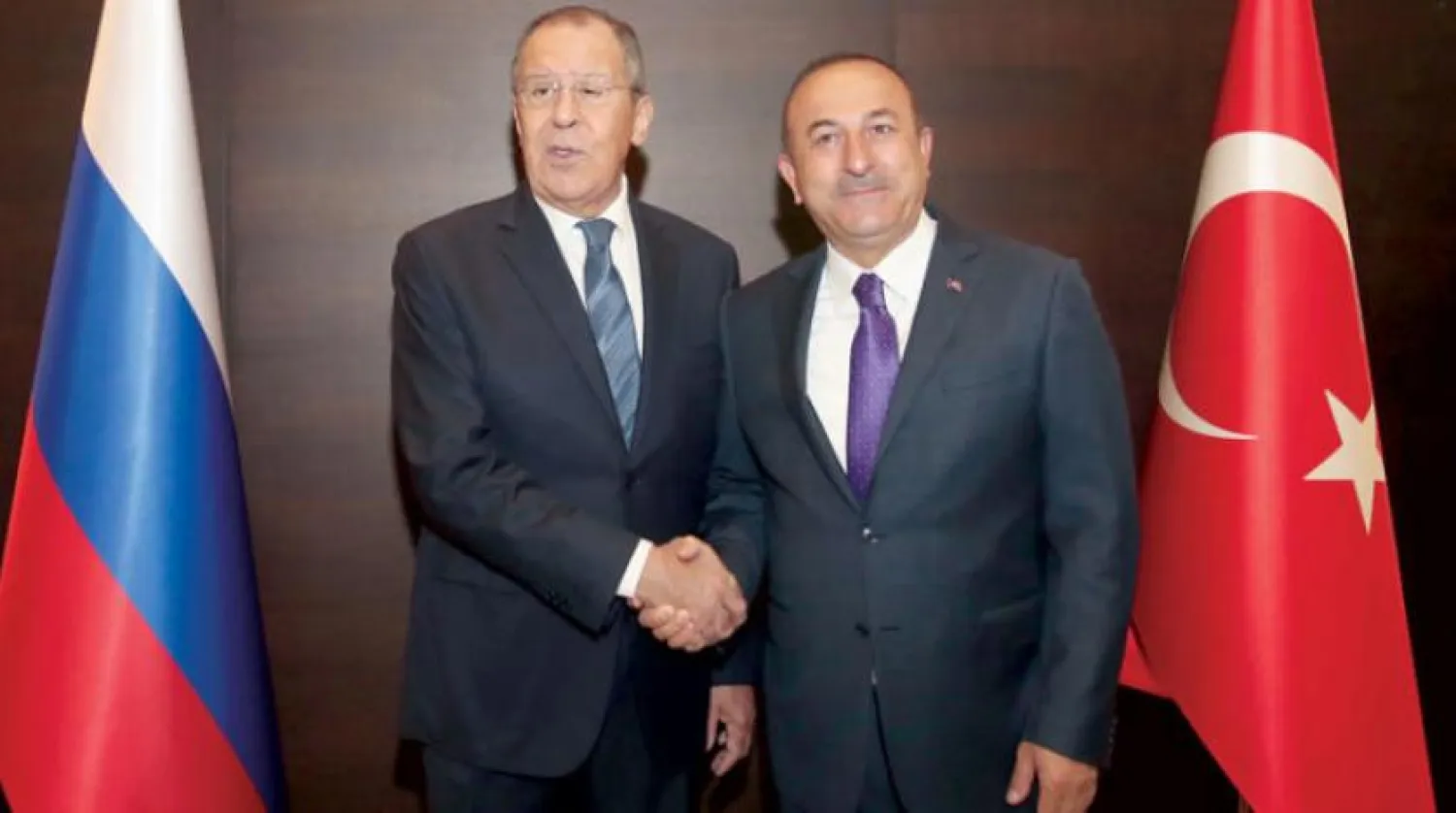 Çavuşoğlu, Rusya Dışişleri Bakanı Sergey Lavrov ile Antalya’da bir araya geldi (AFP)