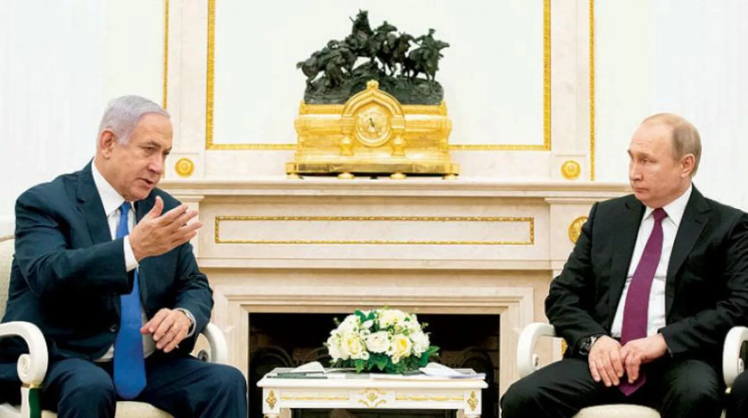 Netanyahu ve Putin’in dün  yaptığı görüşmeden (Reuters)