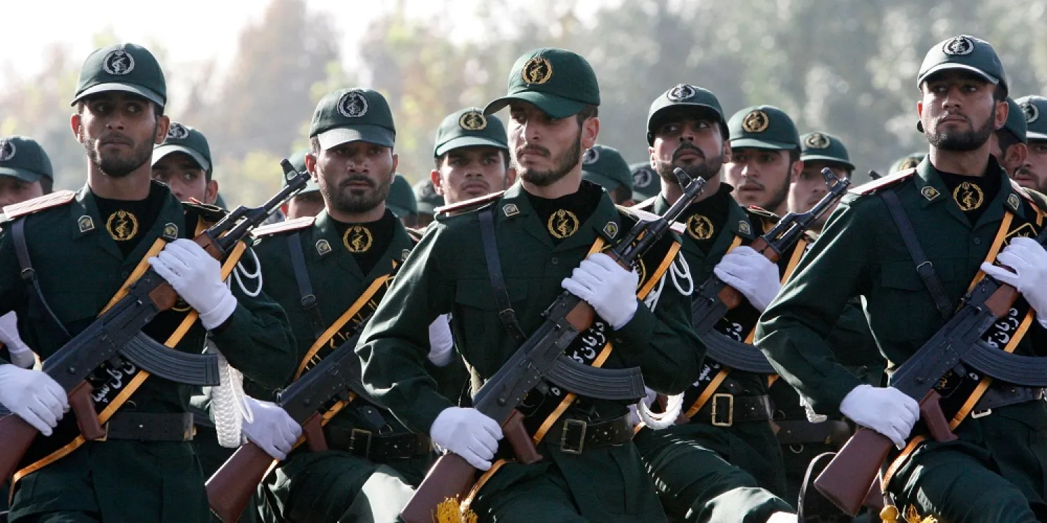 Members of the Iranian Revolutionary Guards Corps. (AP)
