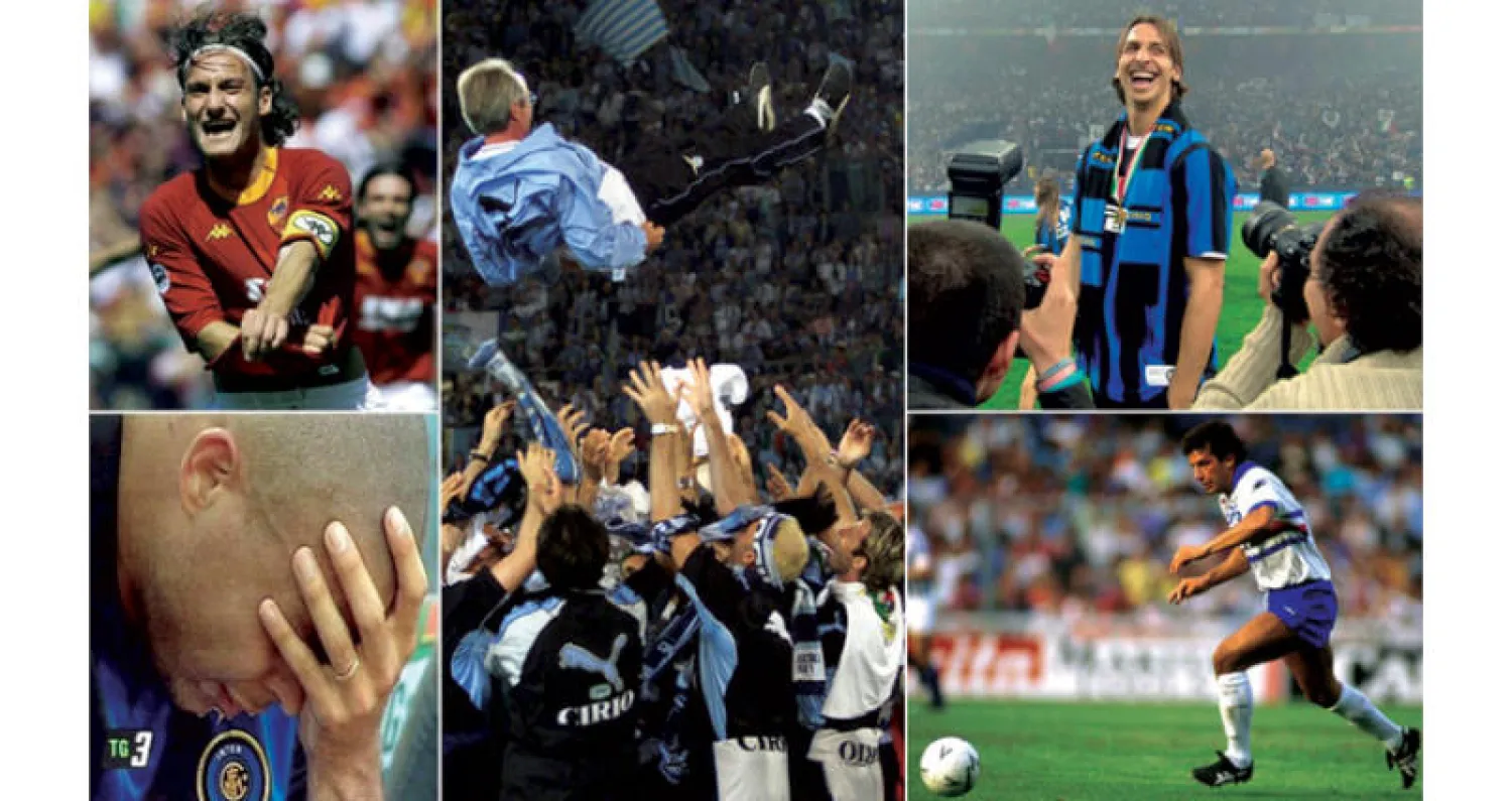 إبراهيموفيتش.... إريكسون..... توتي...... رونالدو