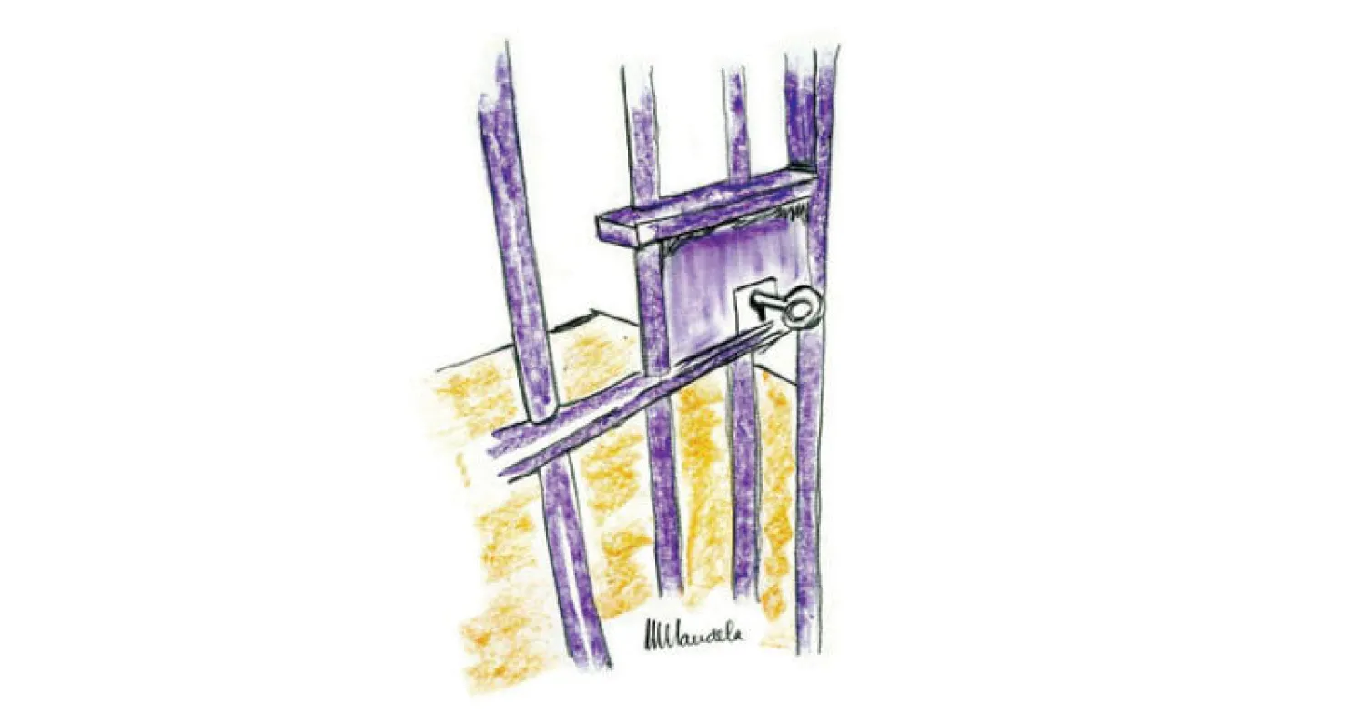 لوحة بوابة السجن لمانديلا في مزاد أميركي