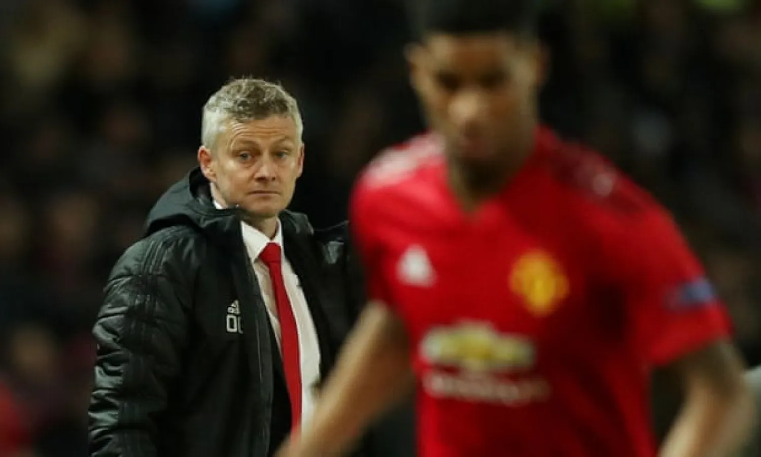 Ole Gunnar Solskjær watches on against Barcelona as Manchester United head for a fourth defeat in five matches. Photograph: Paul Currie/BPI/Rex/Shutterstock
