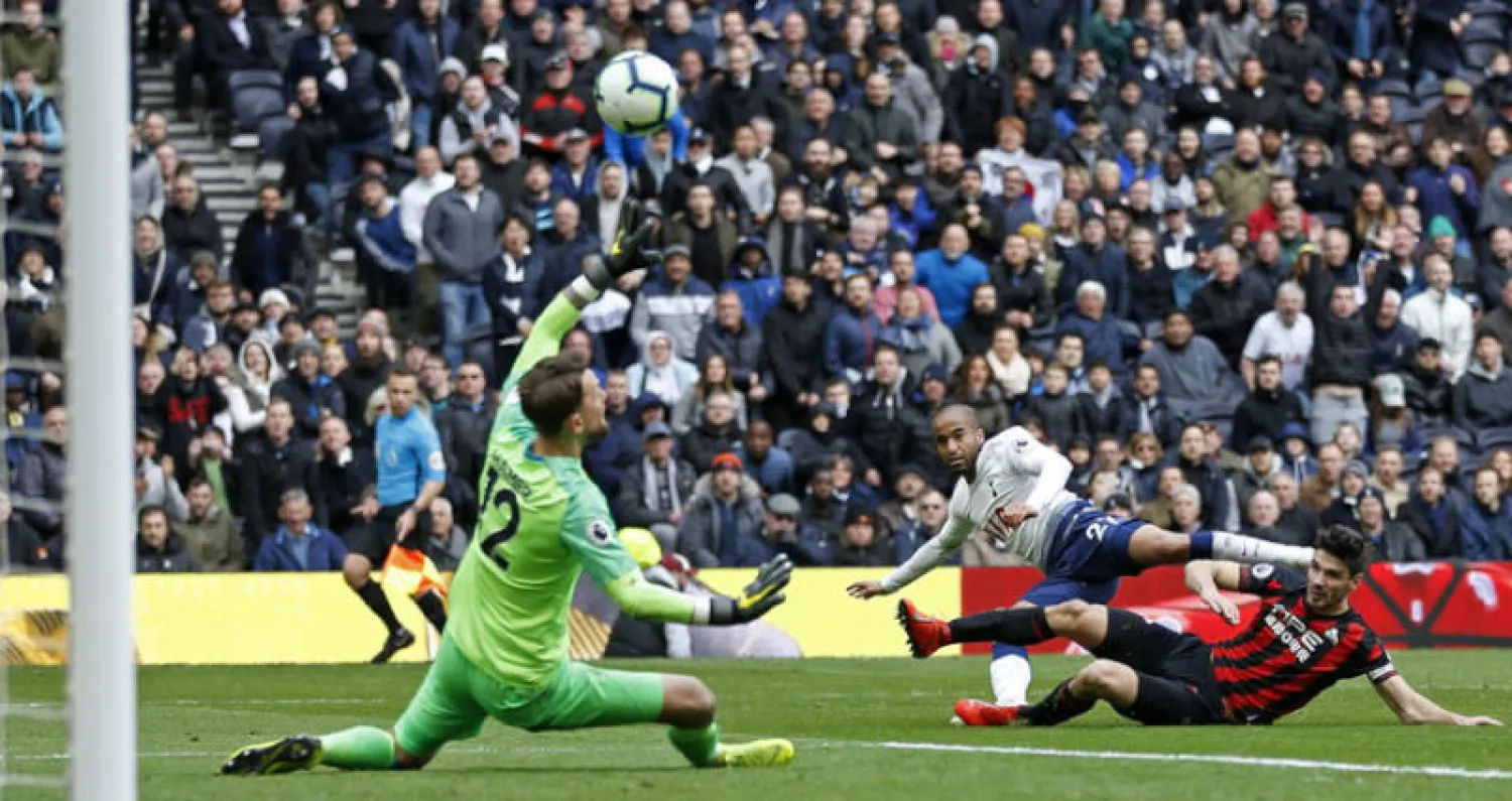 لوكاس يختتم رباعية توتنهام (أ.ف.ب)