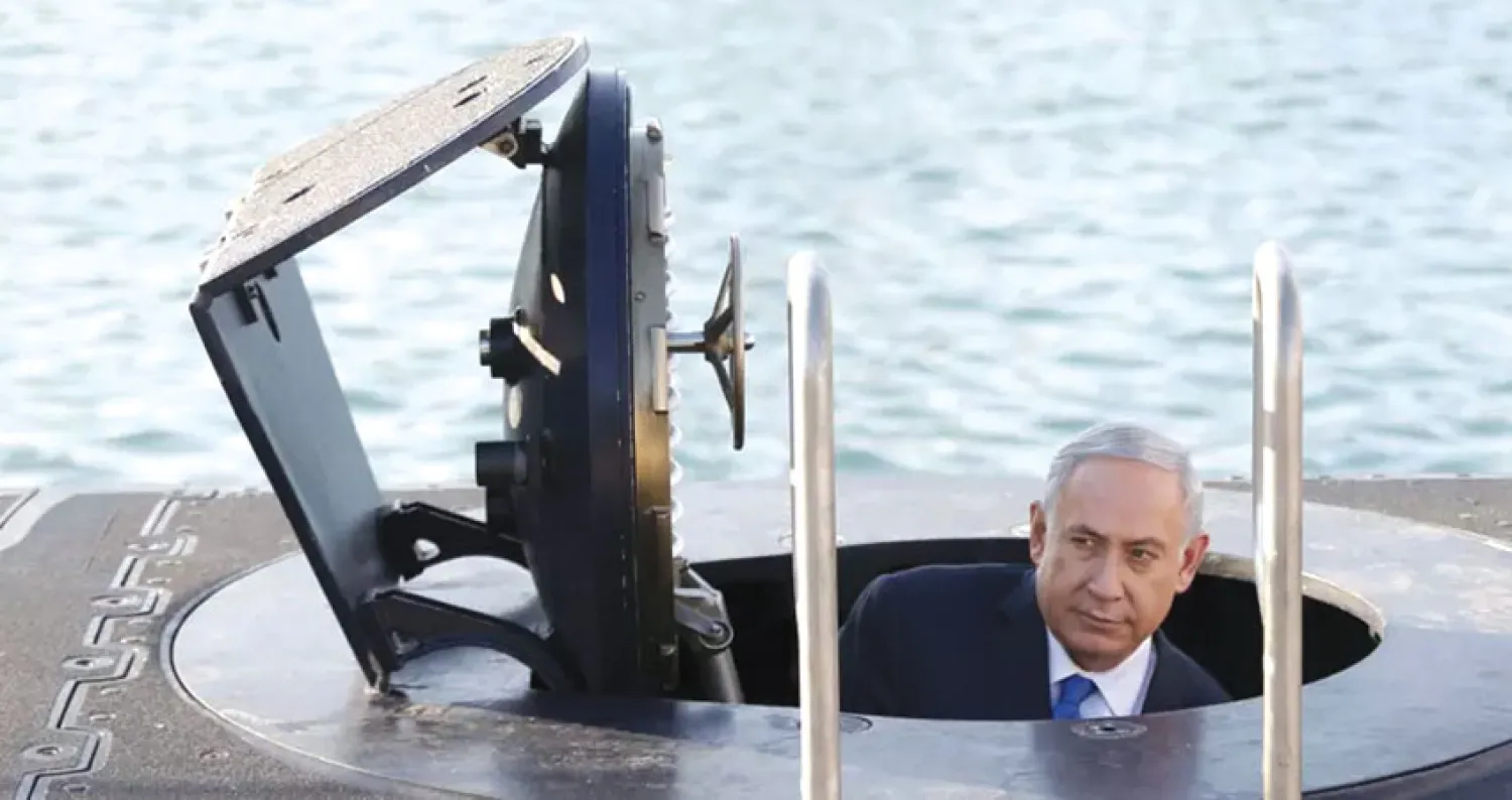 نتنياهو في ميناء حيفا الذي يتخوف الأميركان من أن الصين ستتجسس عليه ضمن مجالات أخرى (رويترز)