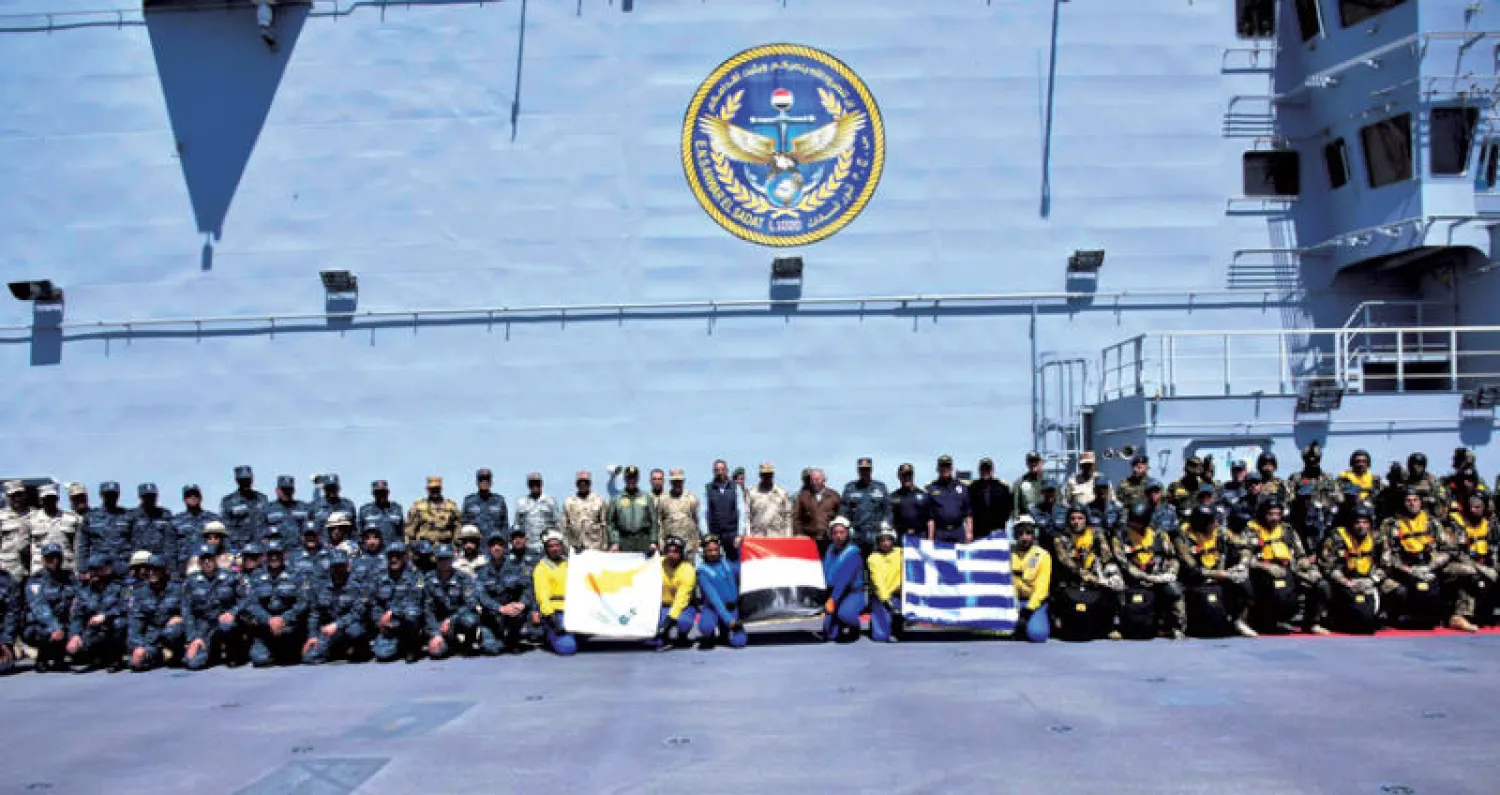 التدريب البحري- الجوي المشترك «ميدوزا 8»... (من صفحة متحدث الجيش)