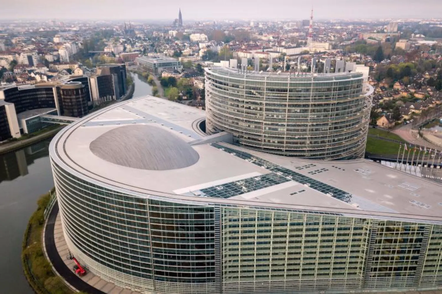 مبنى البرلمان الأوروبي في ستراسبورغ (أ. ف. ب)