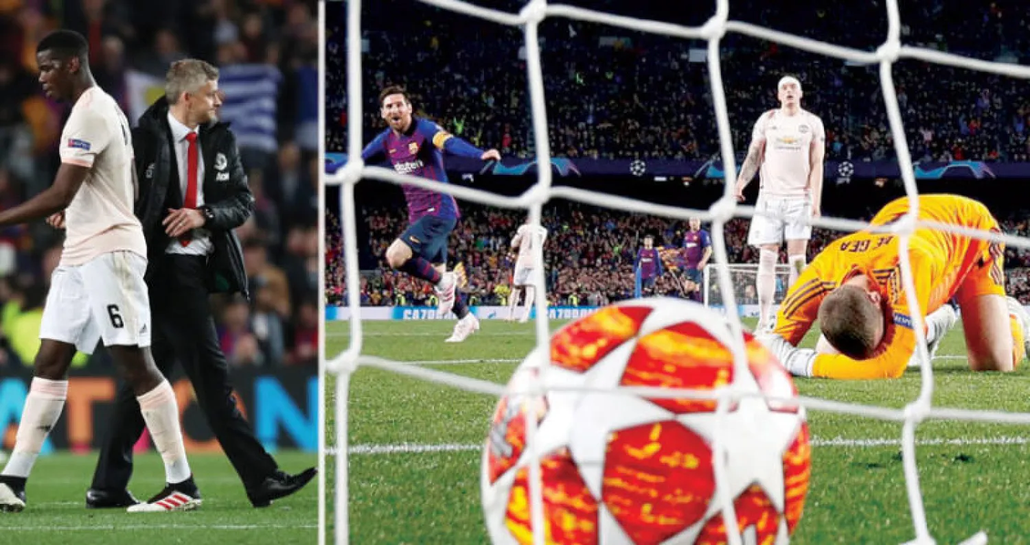 دي خيا الذي اعتبره البعض نصف الفريق ارتكب خطأ كارثياً أمام برشلونة  -  سولسكاير اعترف أن مانشستر يونايتد بحاجة إلى إعادة البناء (رويترز)