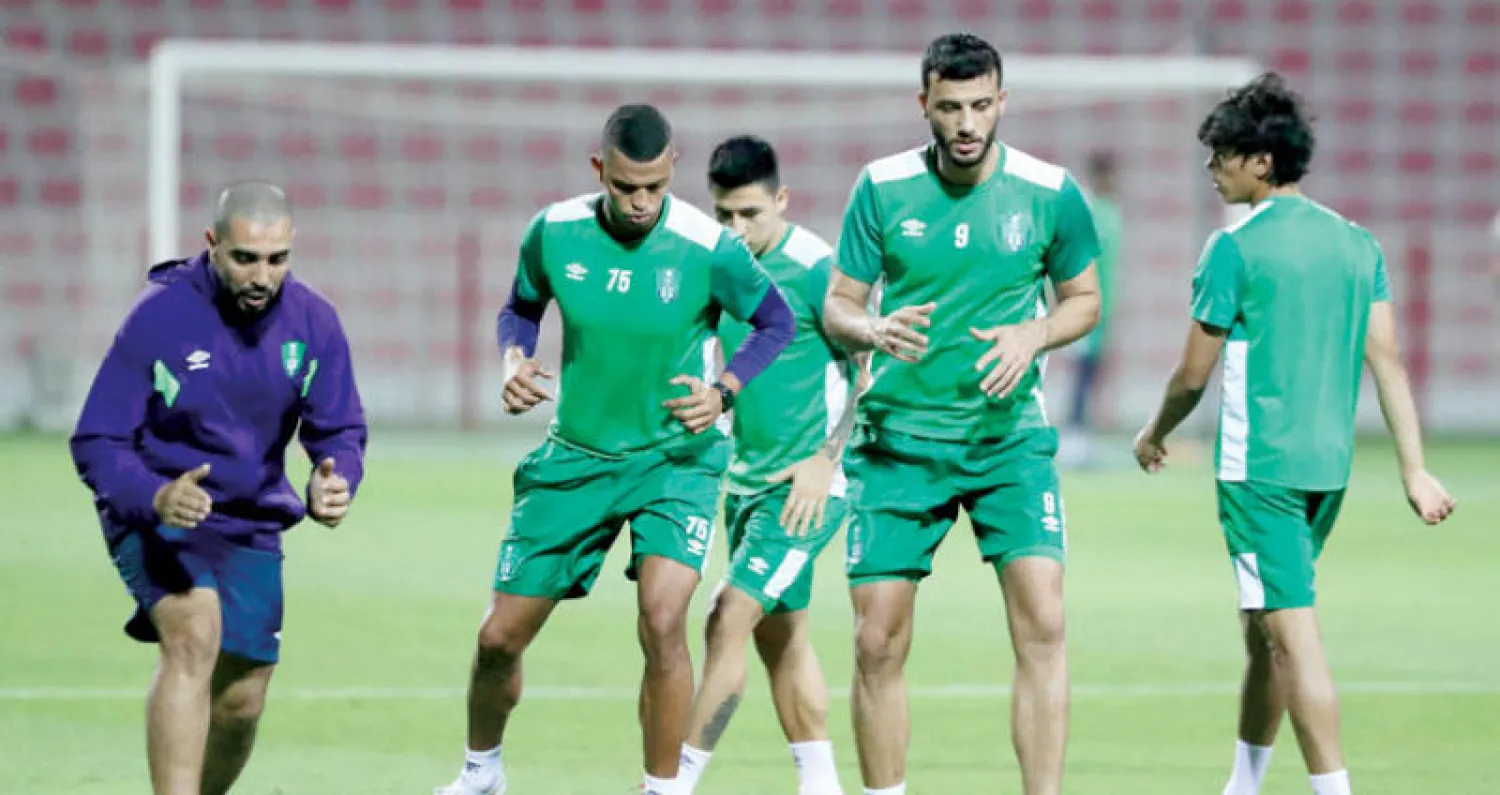 عمر السومة أمل الأهلاويين اليوم في مواجهة برسبوليس الإيراني (تصوير: بشير صالح)