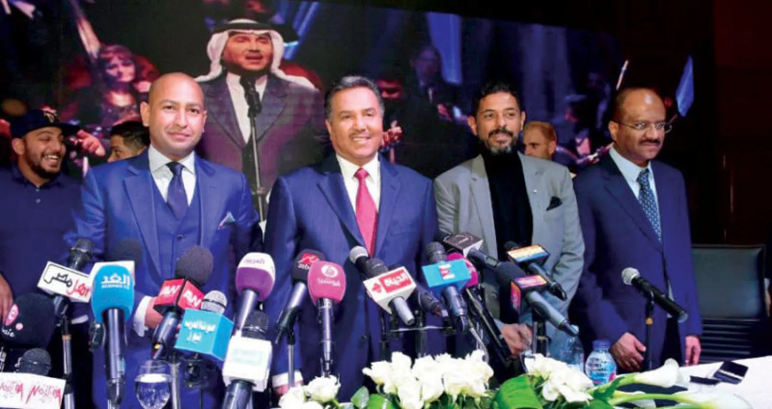 محمد عبده خلال الاحتفال بإطلاق الألبوم الجديد