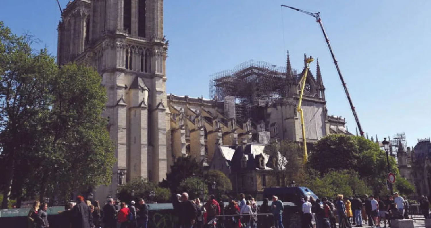 الأشغال في كاتدرائية نوتردام