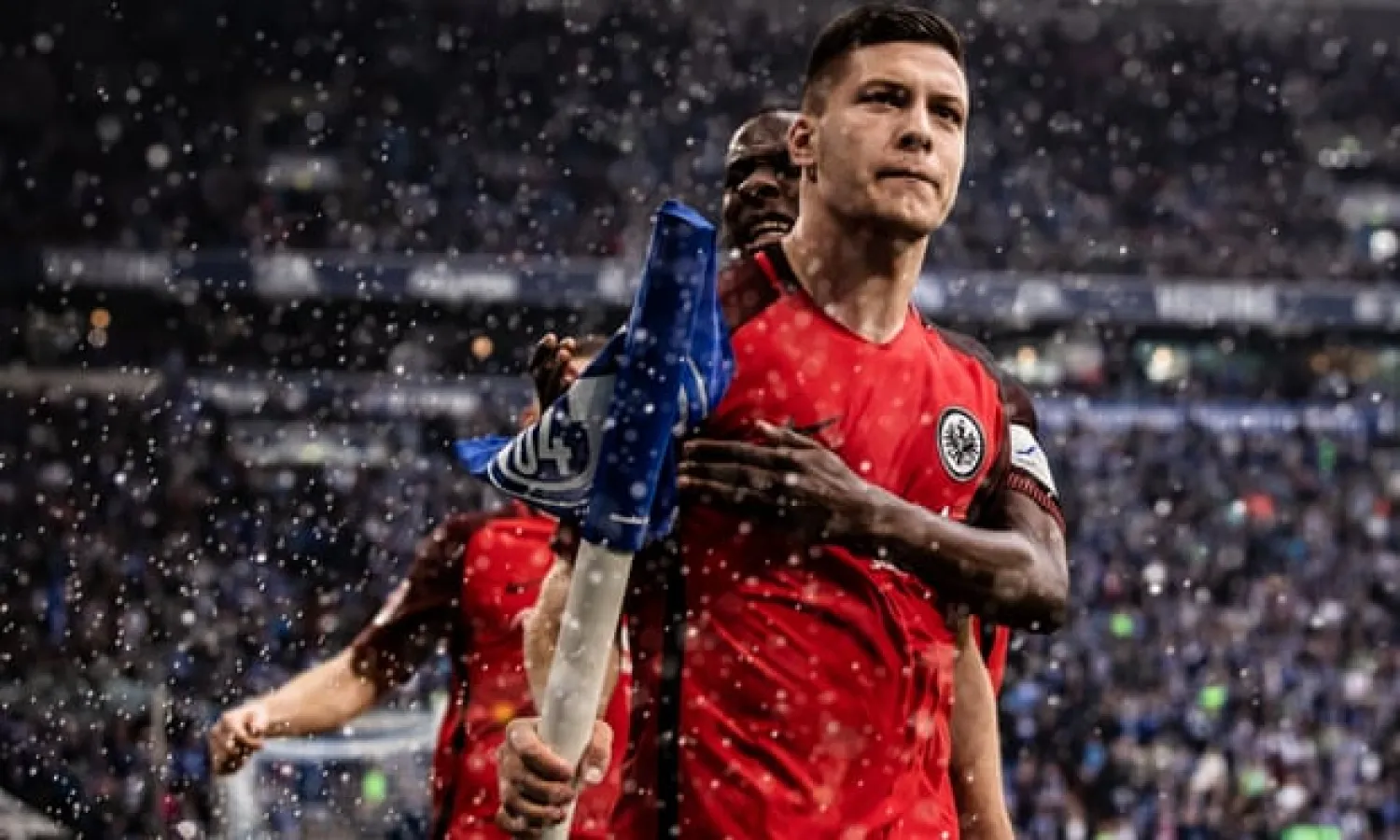  Eintracht Frankfurt’s Luka Jovic has scored 25 goals this season, including eight in the Europa League. Photograph: Lars Baron/Bundesliga/DFL via Getty Images
