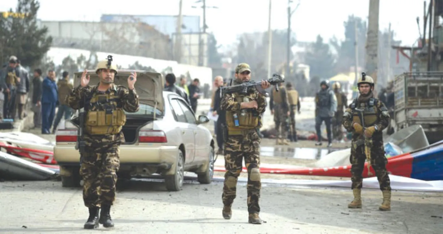 عناصر من قوات الأمن الأفغاني في كابل (أرشيفية - أ.ف.ب)