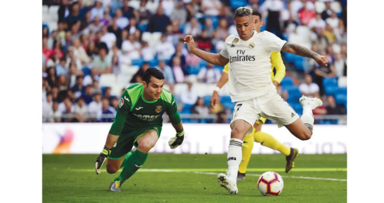 ماريانو لاعب ريـال مدريد افتتح التسجيل أمام فياريـال (أ.ف.ب)