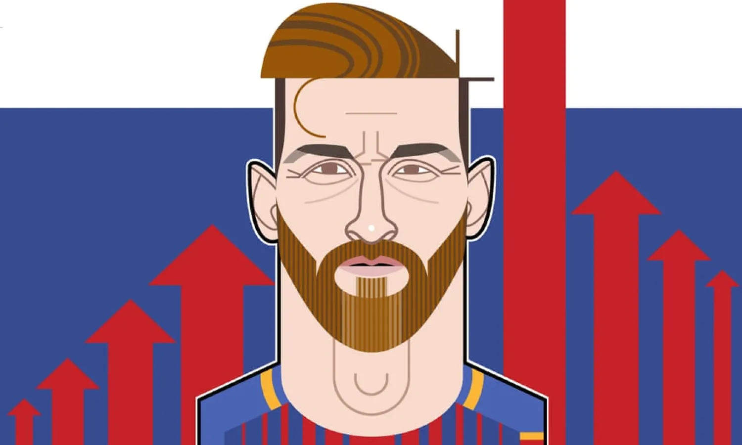  Lionel Messi: has any other person had such a vast impact on a major sport? Illustration: David Lyttleton
