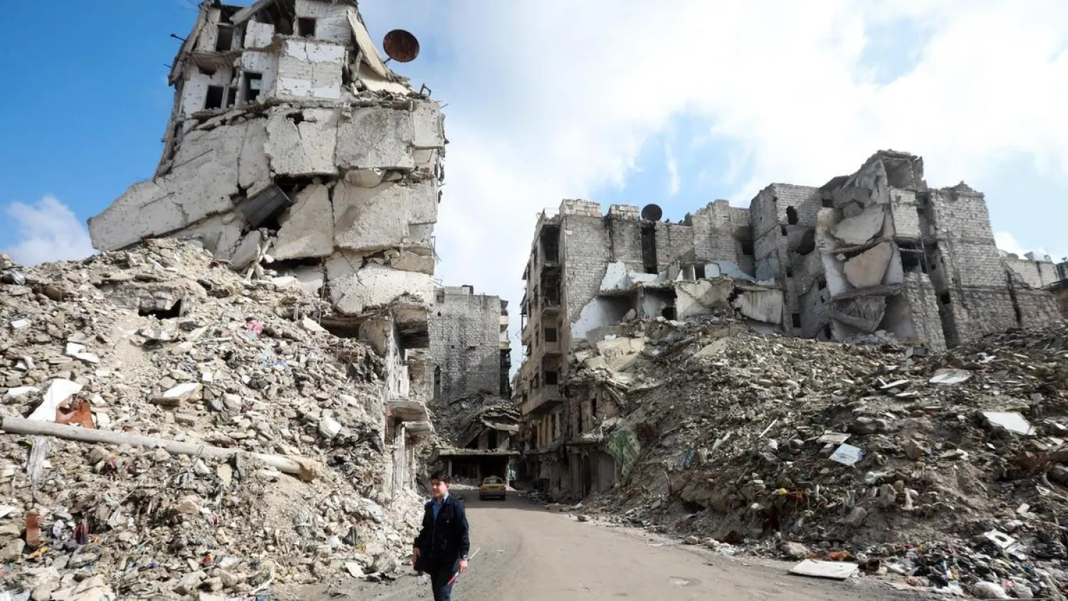 Destruction in Syria's Aleppo. (AFP)