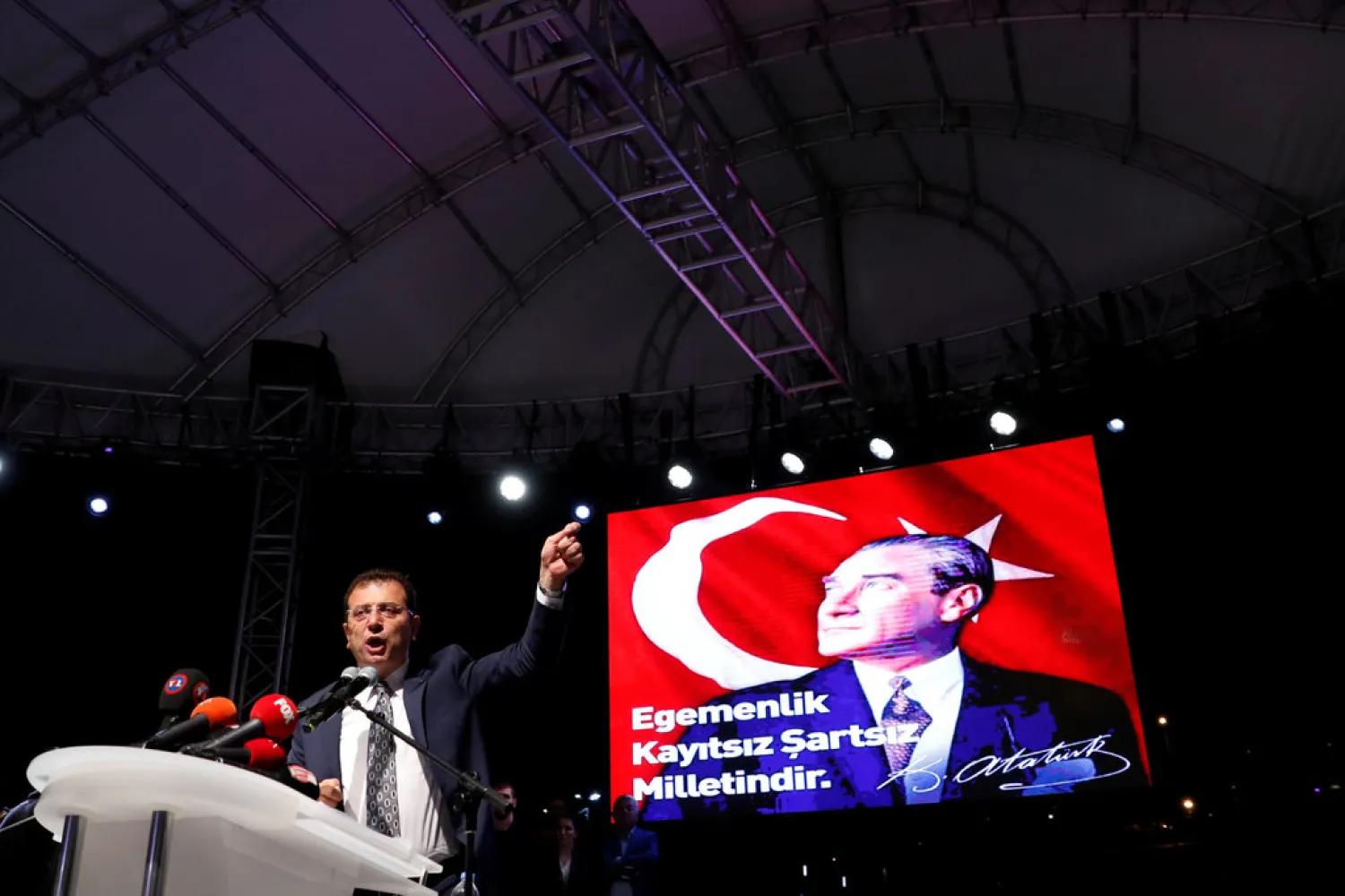 Ousted Istanbul mayor Ekrem Imamoglu. (Reuters)
