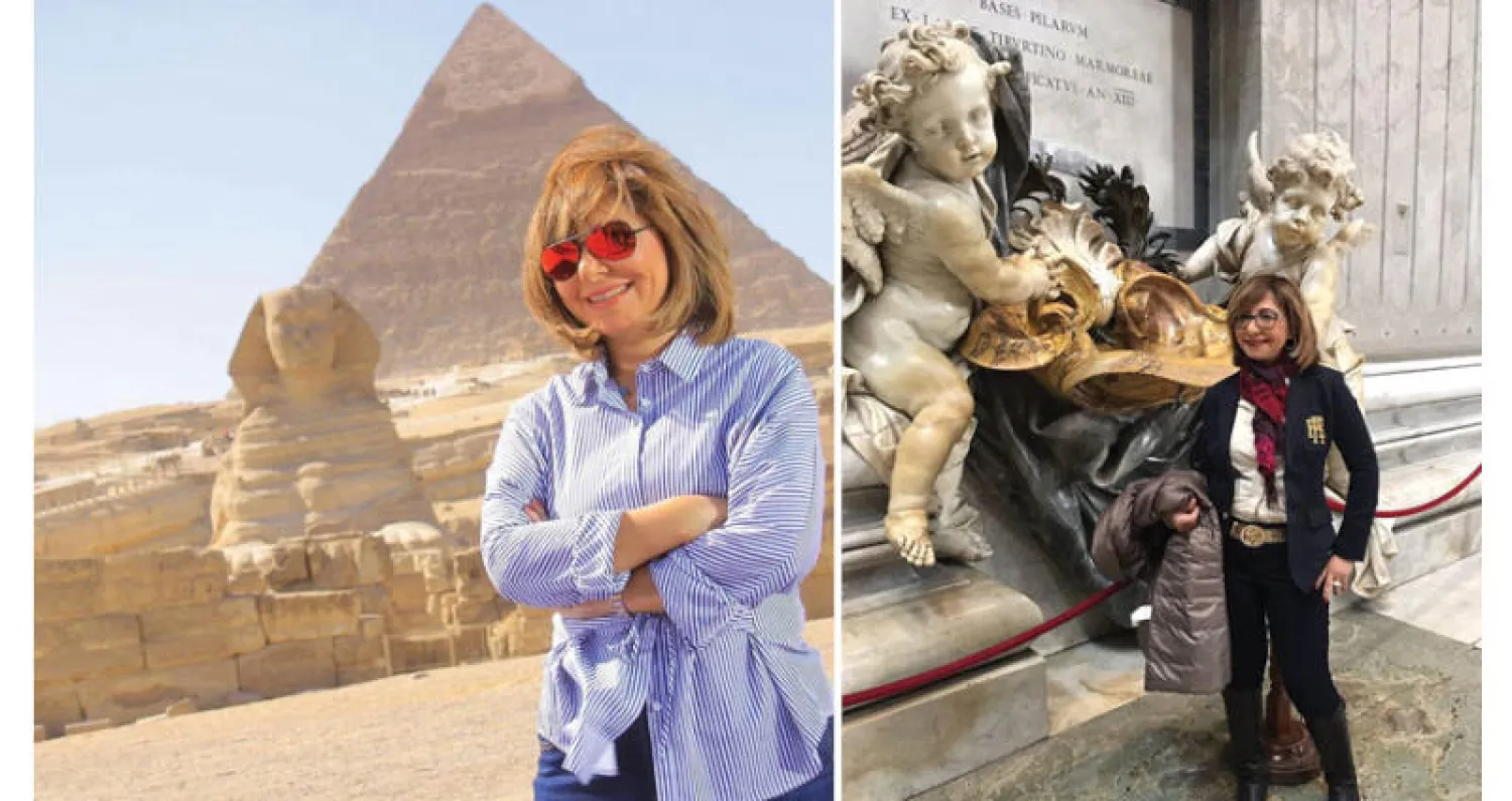 خلافاتي مع زوجي عمرو أديب حول وجهات السفر كثيرة