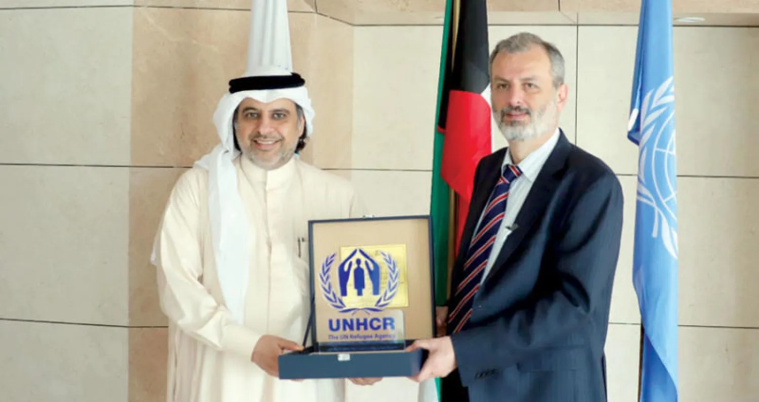 أثناء تكريم الإعلامي الكويتي ماضي الخميس