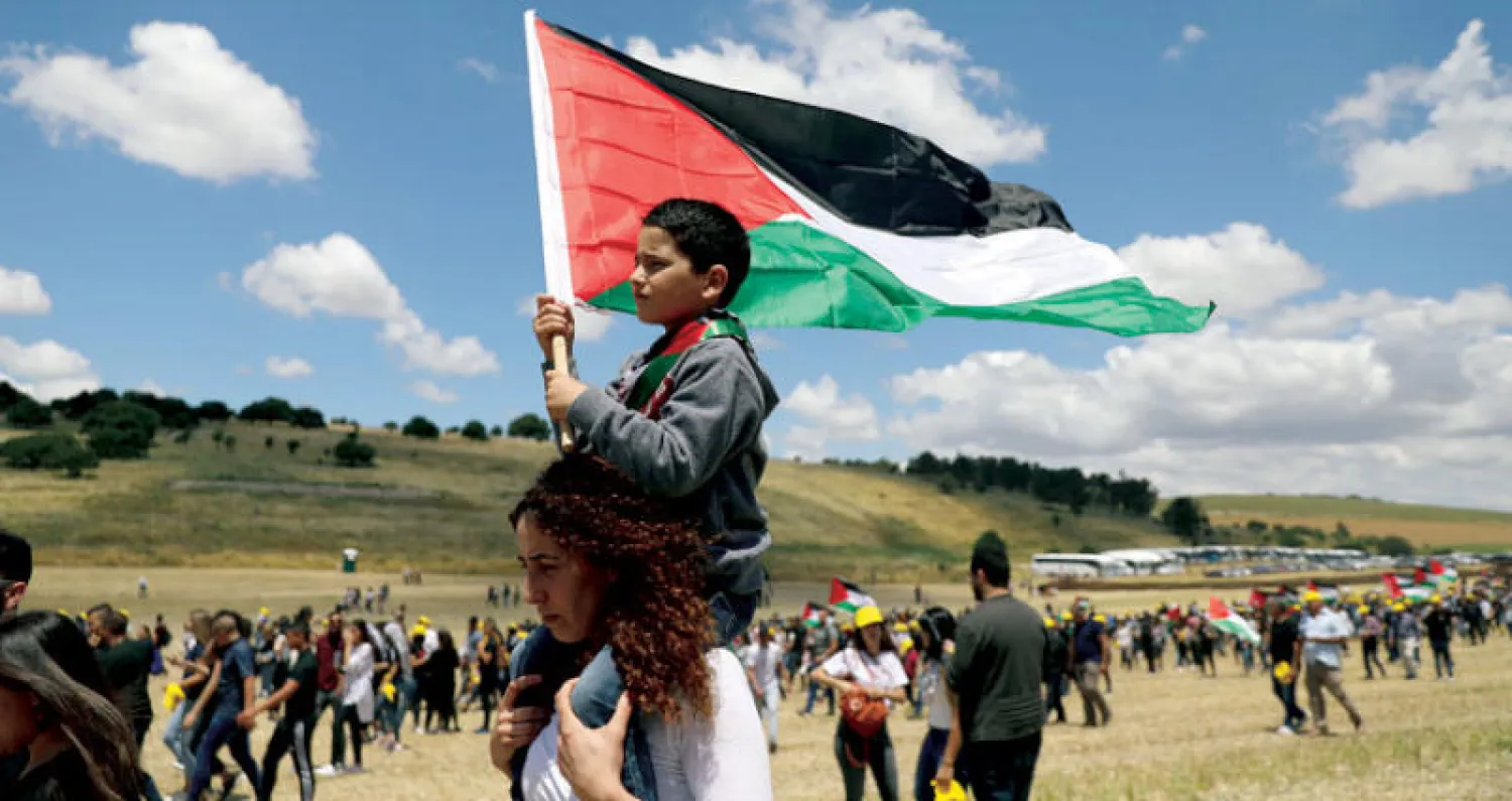 فلسطينيو 48 يحيون ذكرى النكبة في القرى المهجرة أمس (رويترز)