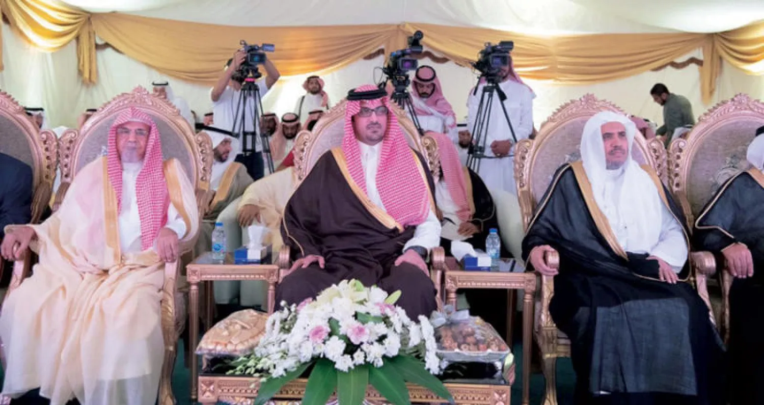 الأمير سعود بن خالد الفيصل نائب أمير منطقة المدينة المنورة في افتتاح المعرض الدولي الأول للسيرة النبوية والحضارة الإسلامية  (الشرق الأوسط)