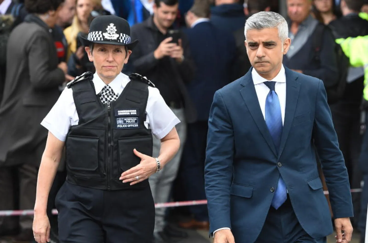 عمدة لندن صادق خان ومفوضة شرطة العاصمة - أرشيف (إ.ب.أ)