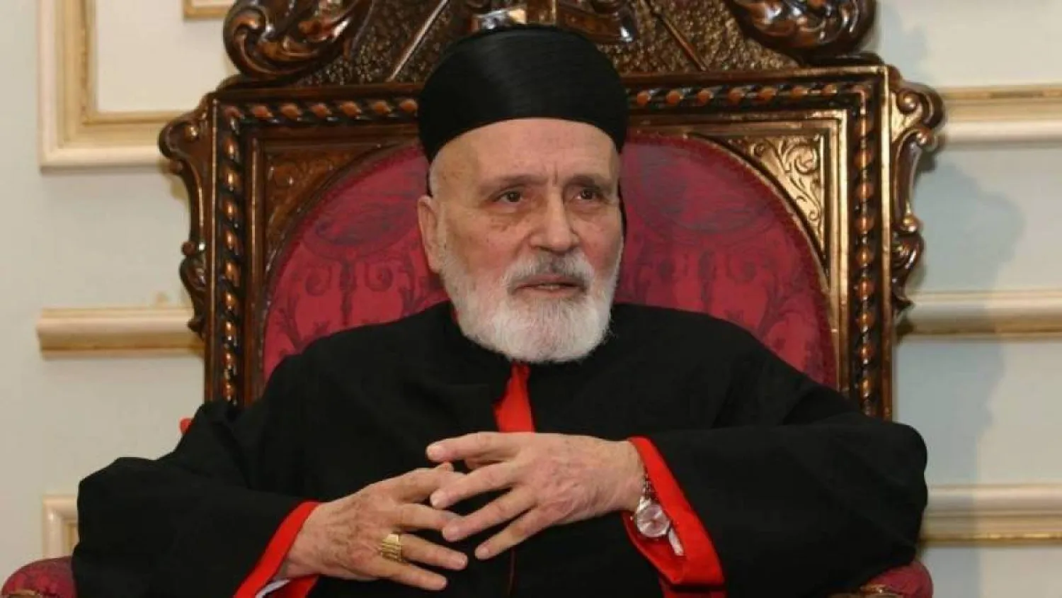 Late former Lebanese Maronite Patriach Nasrallah Sfeir.