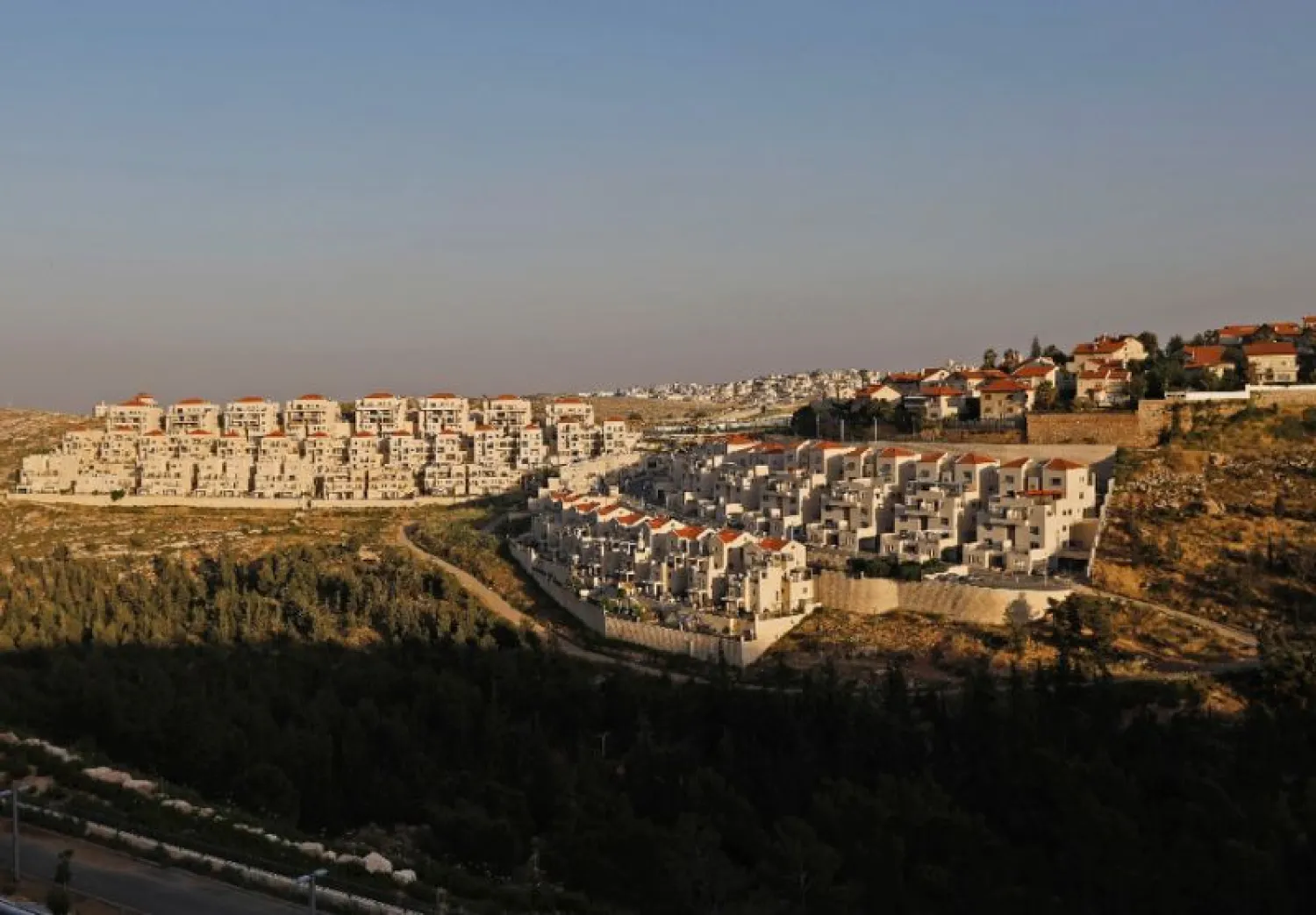 Israeli settlements are built on land the Palestinians see as part of their future state | AFP