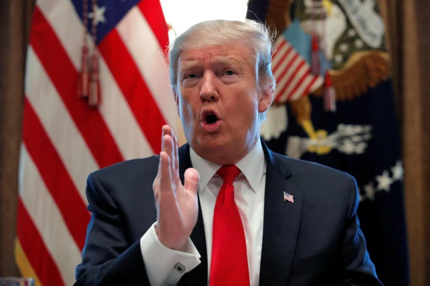 ABD’nin Başkan Donald Trump döneminde İran ile karşılaşmak için tüm güçlerini seferber etmeye başladığı artık ortada. (Reuters)