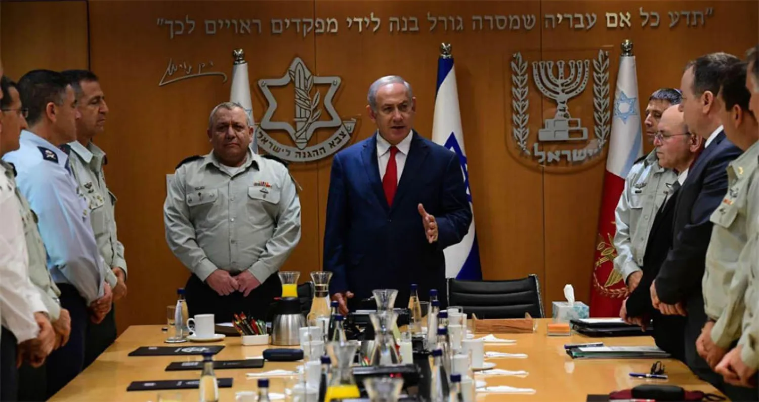 بنيامين نتنياهو وقادة الجيش