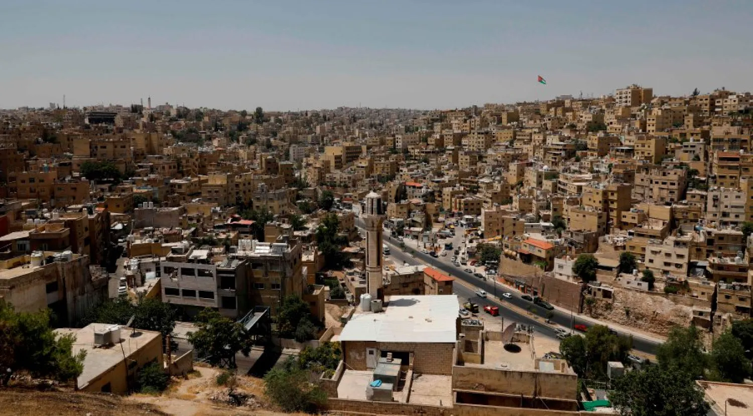 A general view taken from Jabal al-Qala district shows part of the Jordanian capital Amman on June 8, 2018. AFP Photo 