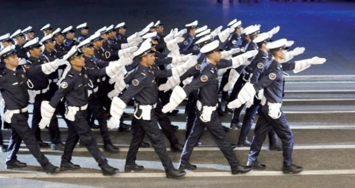 استعراض لمختلف وحدات الشرطة