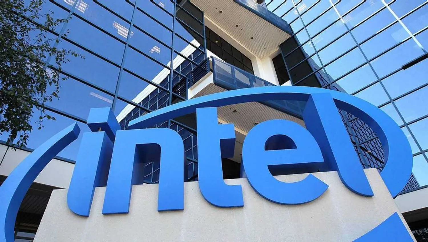 A sign is posted at the Intel company headquarters on July 20, 2011 in Santa Clara, California. AFP