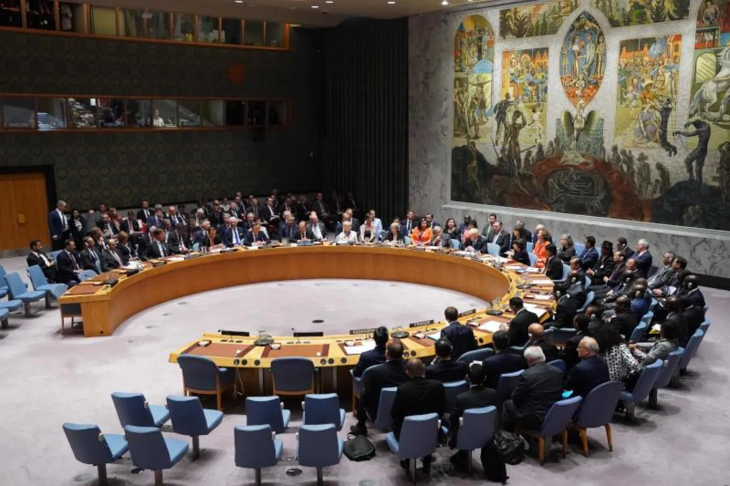 اجتماع لمجلس الأمن الدولي في نيويورك (أ.ف.ب)