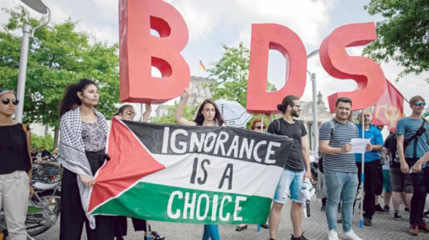 Geçtiğimiz Haziran ayında Berlin’i ziyareti sırasında İsrail Başbakanı Netanyahu’yu boykot amaçlı düzenlenen gösterilerde bir kare