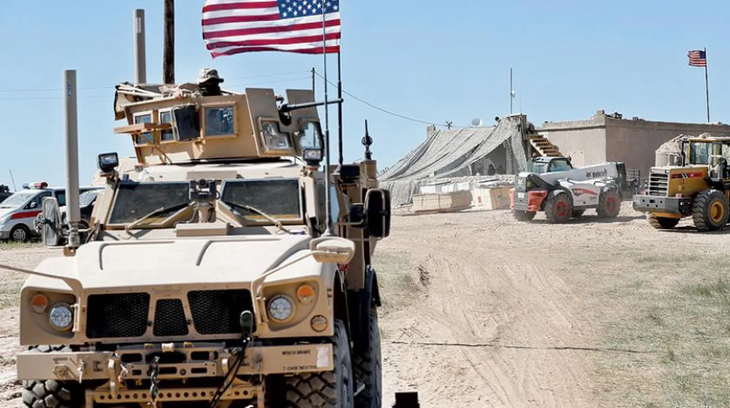 Archive photo of an American vehicle in northern Syria (AP)