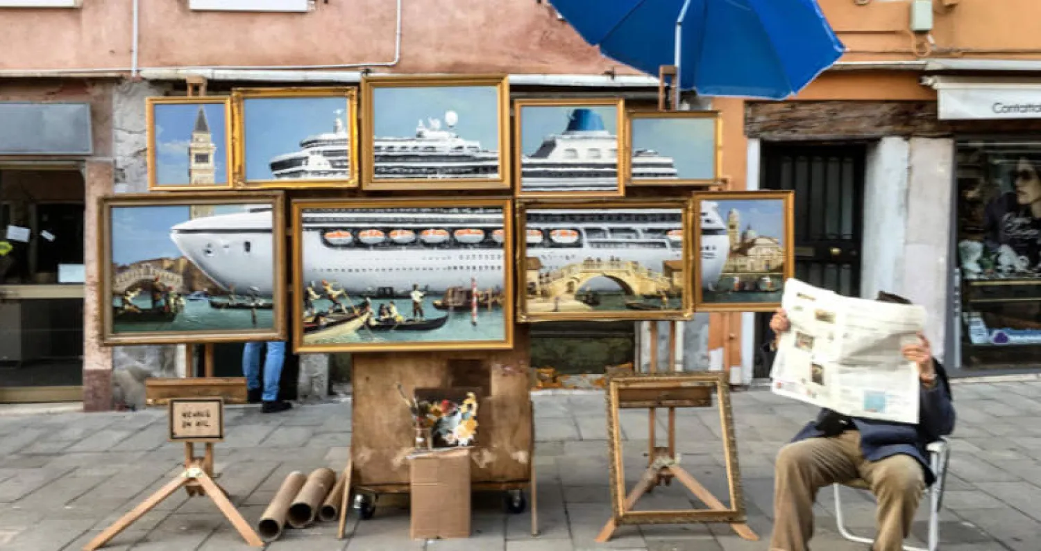 لوحات لبانكسي في فينيسيا