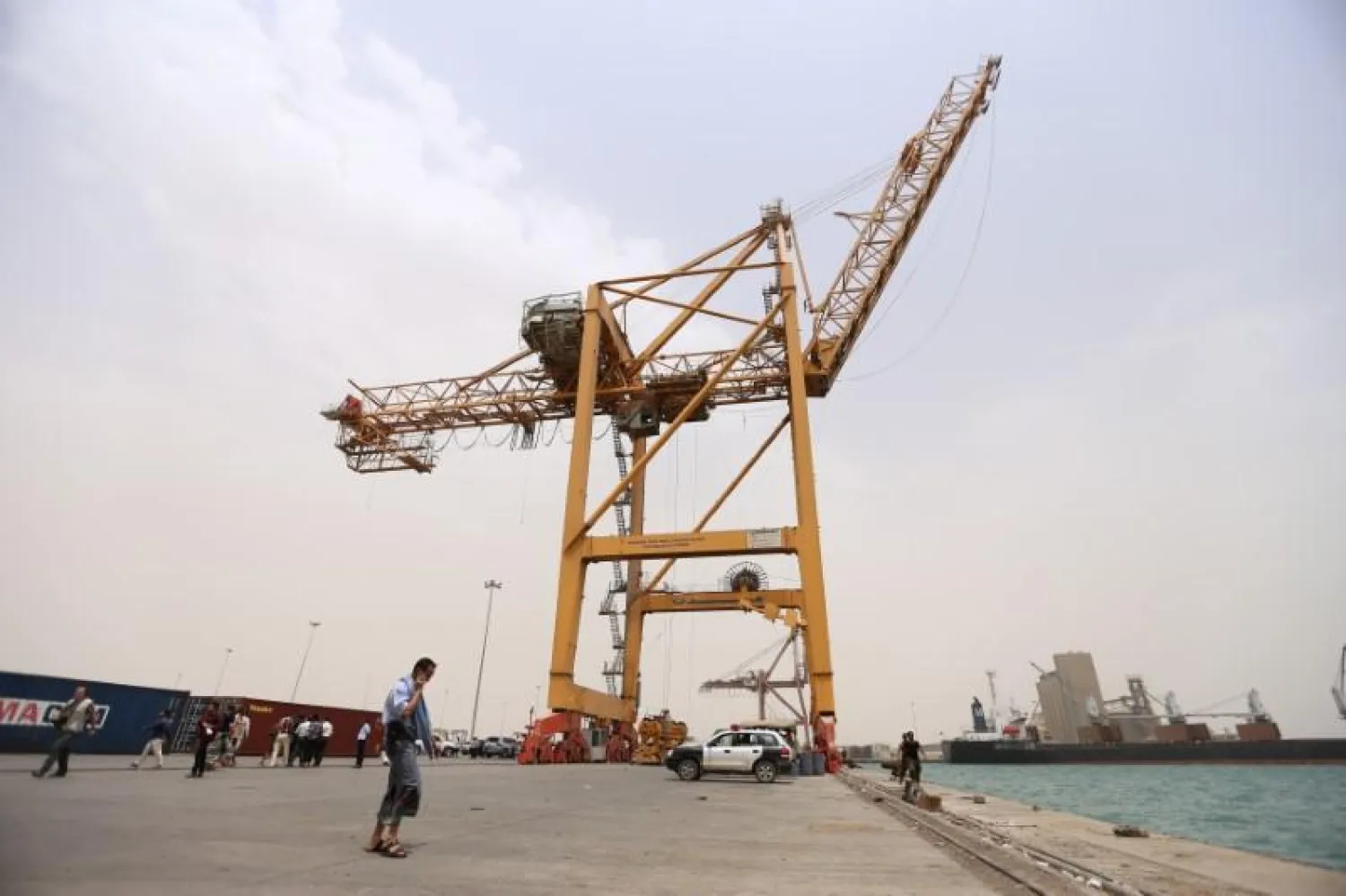 The Red Sea port of Hodeidah, Yemen July 26, 2017. (Reuters)